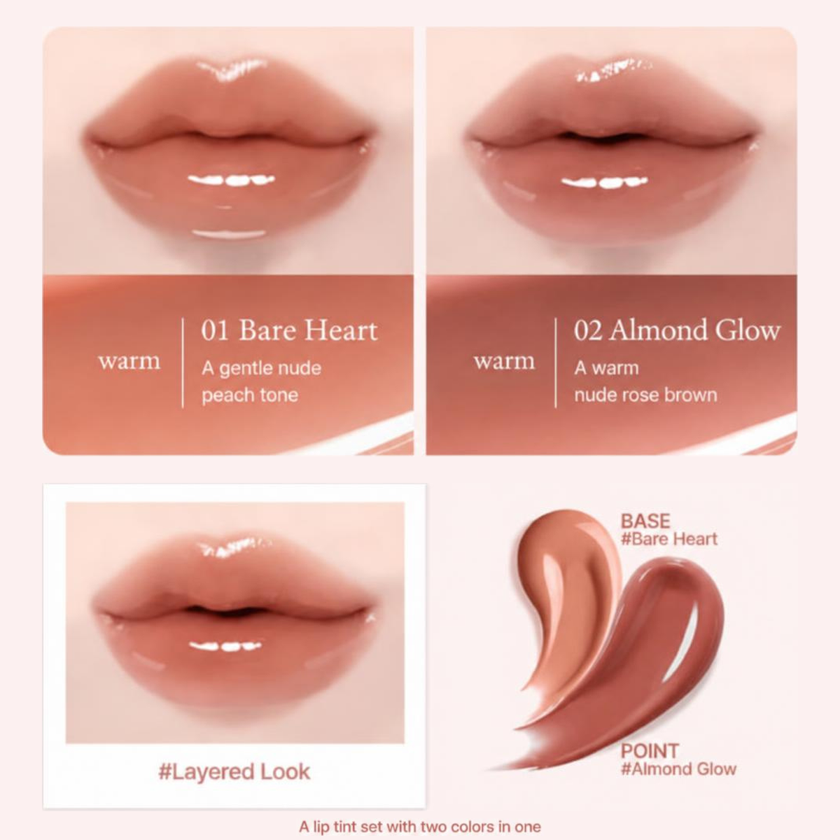 ARODA Heart Glow Duo Lip Tint
