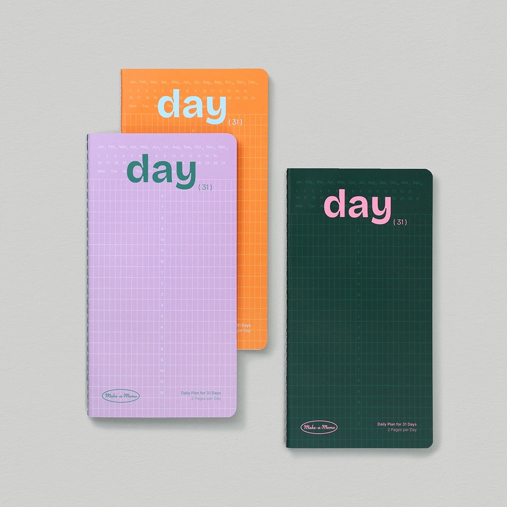 Paperian Make-a-Memo Leaf Note Day - Lavender, Orange, Forest